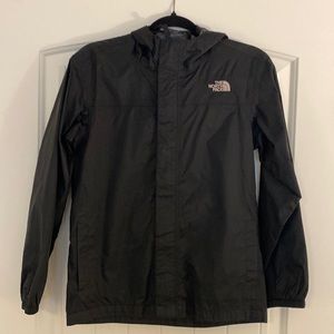The Northface Hyvent Rain Jacket. Black.Boys large